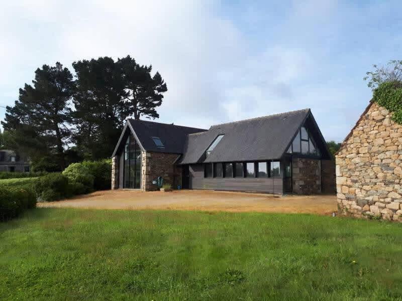 Large Farmhouse With Garden And Sea View For 8 People Locquenole Luaran gambar